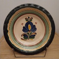 Hódmezővásárhelyi kerámia fali tányér