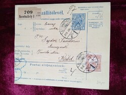 D205255 Szállítólevél (csomag)  Szombathely  Gajdor Sándorné  KÁLD  1916