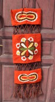 Retro suba falvédő , szőnyeg , fali dísz , ... 107 x 39 cm + 25 cm rojt