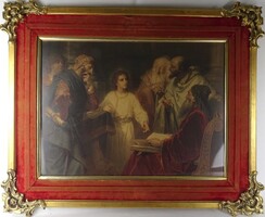 1U540 Heinrich Hofmann: Jézus a templomban nyomat