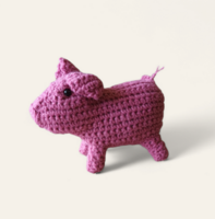 Horgolt malac 11 cm-es