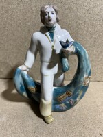 Orosz RA porcelán figura: Halász. 3786