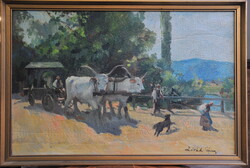 Zórád Géza (1890-1969): Ökrösszekér