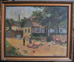 Zórád Géza (1890-1969): Parasztudvar