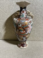 Régi porcelán váza, keleti motívumokkal. 3799