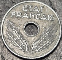 Franciaország 10 centime, 1943.