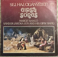 Bangó Margit Dedikált hanglemez Sej, haj, cigányélet!