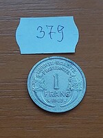 FRANCIAORSZÁG 1 FRANK FRANC 1947 Alumínium  379