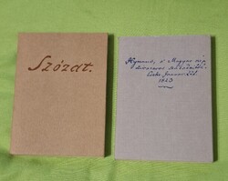 Hymn and Szózat Miniature Book Translated into 19 and 22 Languages! 150 x 77 mm, 1981 Edition, Flawless, 2 pcs