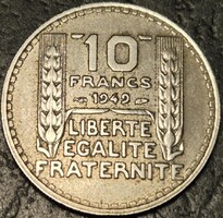 Franciaország 10 frank, 1949.