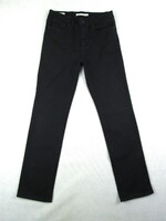 EREDETI LEVIS 724 HIGH RISE STRAIGHT (W28 / L30) NŐI FEKETE SZTRECCSES FARMER