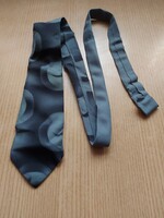 ! zöld fekete mintás nyakkendő - 135 cm bulira vagy bármire - 833