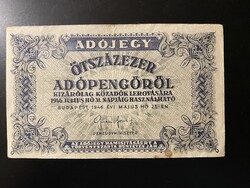 Ötszázezer Adópengő 1946