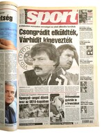 2001 augusztus 25  /  nemzeti SPORT  /  SZÜLETÉSNAPRA!? Eredeti, régi újság :-) Ssz.:  18839