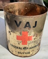 Fémdoboz - Az amerikai nép adománya VAJ 1945 vagy 1956