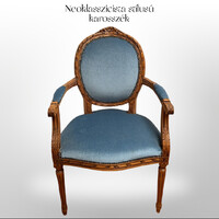 Classicist style armchair with new upholstery