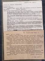 1963. Nyers Rezsőnek küldött levél másolata + eredeti feladóvevény