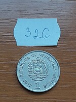 VENEZUELA 1 BOLIVAR 1977 Simón José Antonio Bolivar,  Nikkel  326