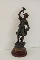 Antik Francia Szecessziós Női Szobor