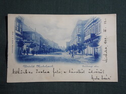 Képeslap,Miskolc,Széchenyi utca részlet üzletekkel,Verő J. és társa kiadás Miskolc,1899-