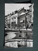 Képeslap,Kaposvár,Latinka tér,utca látkép,részlet, 1966-