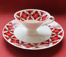 Bavaria német porcelán kávés teás reggeliző szett hiányos csésze kistányér tányér