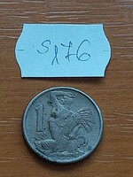 CSEHSZLOVÁKIA 1 KORONA 1946 Réz-nikkel  S176
