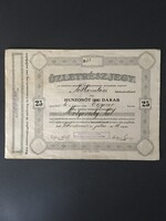 Tótkomlósi Hitelszövetkezet Üzletrészjegye 1923.
