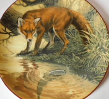 Wedgwood rókás dísztányér
