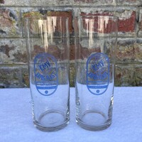 2 db KMV - 1949 Kapos-Plast kefe és műanyagipari vállalat - Kaposvár Hungary csőpohár - üvegpohár