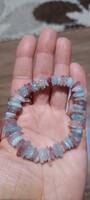 Beautiful aquamarine, strawberry quartz bracelet