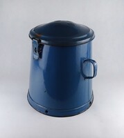 1V321 Régi kék zománcozott zsírosbödön 20 liter