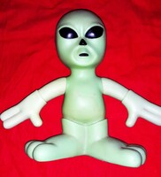 X-AKTÁK EXTRÉM RITKA plasztik UFO zöld kicsi emberke játék FILMES figura 22 cm a képek szerint
