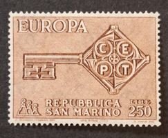 1968. SAN MARINO - EURÓPA bélyeg - postatiszta  (V-506.)