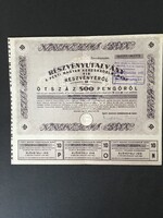 Pesti Magyar Kereskedelmi Bank Részvényutalvány 1946.