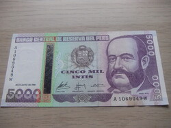 5.000     Intis     1988      Peru