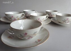 6 személyes WEISSWASSER GERMANY porcelán kávéskészlet