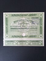 Pesti Magyar Kereskedelmi Bank Részvényutalvány 1946.