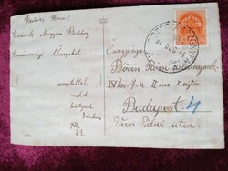 D205335 Ostffyasszonyfa Karácsony lap 1940k  Bőcén Rózsi úrleánynak Budapest