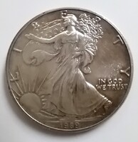 USA Ezüst 1 Dollár Liberty 1989