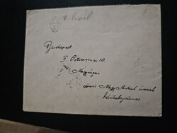 1913-as 2x 5 Fillér bélyeg levélen Esztergom-Budapest