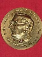 Klebelsberg Kuno bronz plakett