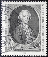 BB454p / Németország - Berlin 1973 Johann Joachim Quantz bélyeg pecsételt