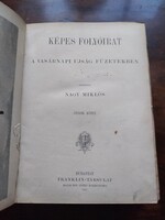 Képes Folyóirat - A Vasárnapi Ujság füzetekben, 1889-es év Nagy Miklós, kemény kötés 5. kötet