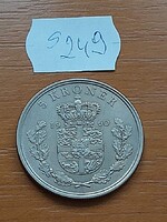 DÁNIA 5 KORONA 1960  IX. Frederick király, Réz-nikkel, Átmérő (mm) 33  S249