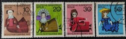 BB322-5p / Németország - Berlin 1968 Népjólét : Bábuk bélyegsor pecsételt