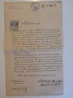 ZA615.9 Győr szab. kir. város Tiszti Ügyészi Hivatala - 1894 - Borbély József- Teleky Sándor