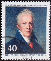 BB440p / Németország - Berlin 1972 Karl August Fürst von Hardenberg bélyeg pecsételt