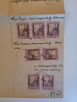 ZA613.32  Régi IRAT-illetékbélyegek - Mezőnagymihály - Kiss Lajos - 1925 Mezőcsát