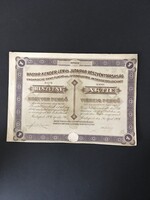 Magyar Kender-, Len- és Jutaipari Részvénytársaság Részvény 1926.